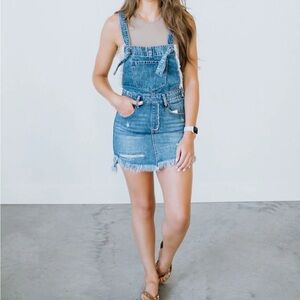 Denim Overall Skirt